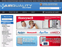 Tablet Screenshot of airqualitysolutions.com